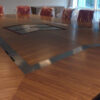 Boardroom Tables with metal inlay
