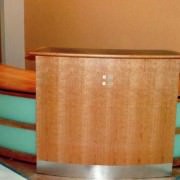 reception desk glass