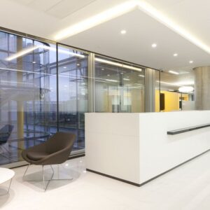 corporate reception desk