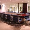 boardroom tables in rosewood stain