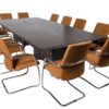 folding conference room table veneered