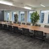 folding conference table on wheels