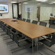 folding flip top conference table