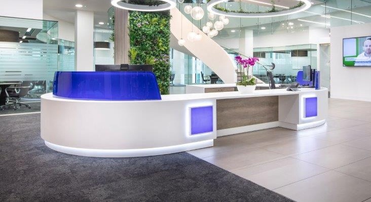 modern reception desks